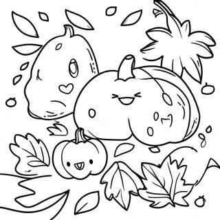 Hello Autumn Coloring Pages