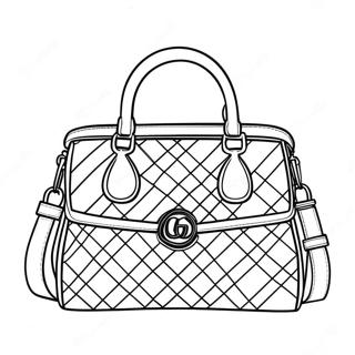 Stylische Gucci-Handtasche Ausmalbild 35344-27953