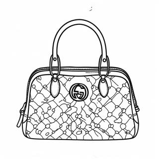 Stylische Gucci-Handtasche Ausmalbild 35344-27954