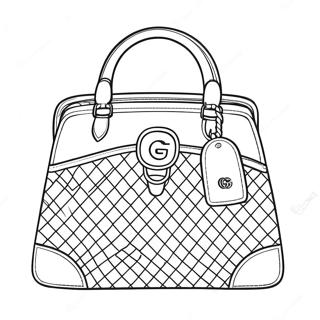 Раскраска Стильной Сумки Gucci 35344-27956