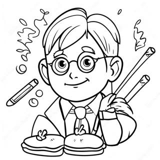 Harry Potter Birthday Coloring Pages