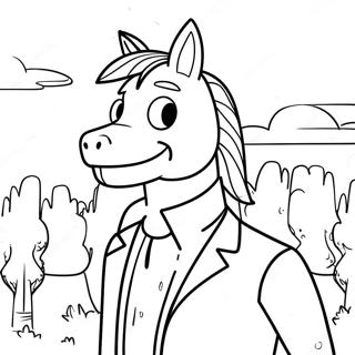 Bojack Horseman Coloring Page 35443-28028