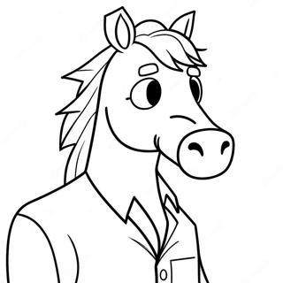 Sad Bojack Horseman Coloring Page 35444-28030