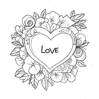 True Love Heart Coloring Page 35453-28055