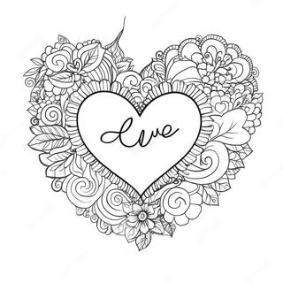 True Love Heart Coloring Page 35453-28056