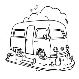 Barbie Camper Coloring Pages