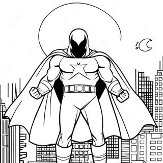 Moon Knight Coloring Pages