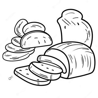 Bread Coloring Pages