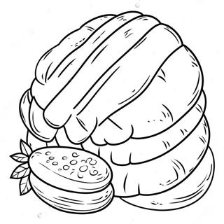 Freshly Baked Bread Coloring Page 35504-28094