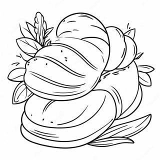 Freshly Baked Bread Coloring Page 35504-28096