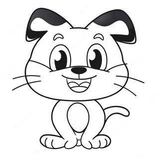 Felix The Cat With A Big Smile Coloring Page 35514-28078