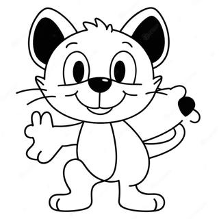 Felix The Cat With A Big Smile Coloring Page 35514-28079