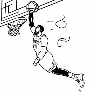 Anthony Davis Dunking Basketball Coloring Page 35584-28139