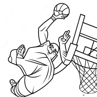 Anthony Davis Dunking Basketball Coloring Page 35584-28140