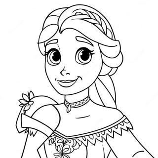 Frozen Disney Princess Coloring Page 3560-2867