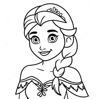 Frozen Disney Princess Coloring Page 3560-2868