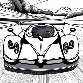 Pagani Zonda In Motion Coloring Page 35614-28169