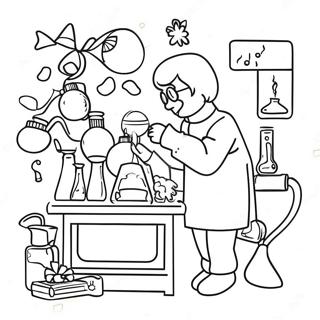 Science Christmas Coloring Pages