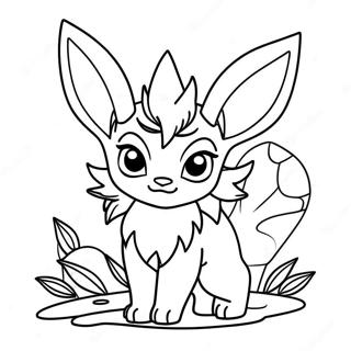 Leafeon Boyama Sayfaları