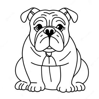 Bulldog Kleurplaat 3570-2840