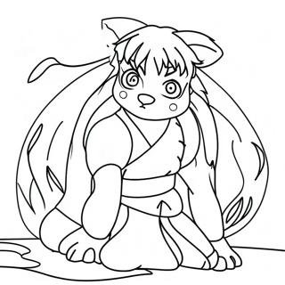 Inuyasha Tetsusaigan Kanssa Värityssivu 35724-28255