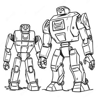 Fierce War Robots Coloring Page 35774-28319