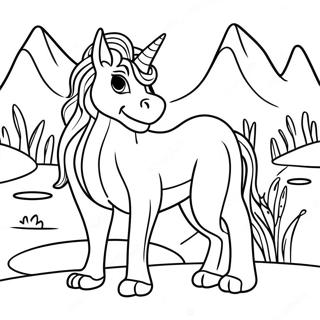 Midjourney Magical Creature Coloring Page 35794-28346