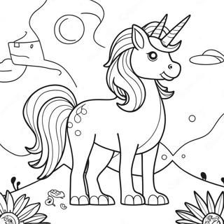 Midjourney Magical Creature Coloring Page 35794-28348