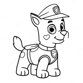 Paw Patrol Valentine Coloring Page 35803-28310