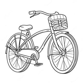 自転車 塗り絵ページ