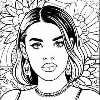 Dua Lipa Coloring Page 35823-28334