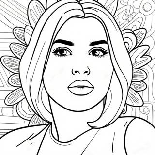 Dua Lipa Coloring Page 35823-28335