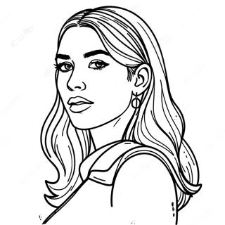 Dua Lipa Coloring Page 35823-28336