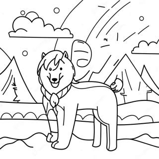 Northern Lights Coloring Pages