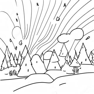 Northern Lights Coloring Page 35833-28366