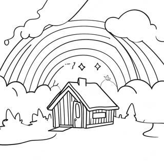 Vibrant Northern Lights Coloring Page 35834-28372