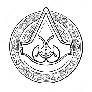 Kolorowanka Logo Assassin's Creed 35863-28351