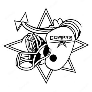 Dallas Cowboys Logo Coloring Page 35903-28408