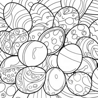 Colorful Easter Eggs Coloring Page 35943-28426