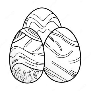 Colorful Easter Eggs Coloring Page 35943-28427