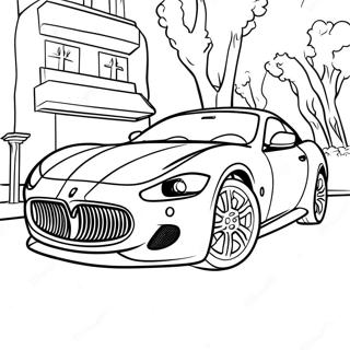 Maserati Sports Car Coloring Page 35953-28429