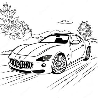 Maserati Sports Car Coloring Page 35953-28431