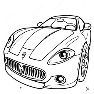 Maserati Sports Car Coloring Page 35953-28432