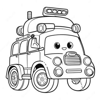 Robocar Poli Pagini De Colorat