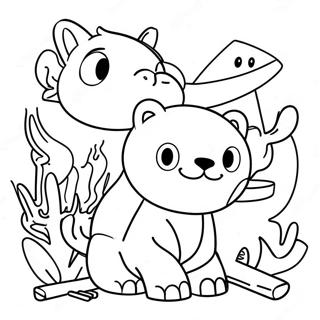 Poli And Friends Adventure Coloring Page 35994-58822