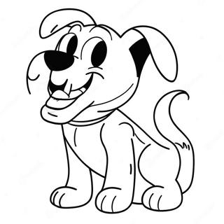 Scary Cartoon Dog Coloring Pages