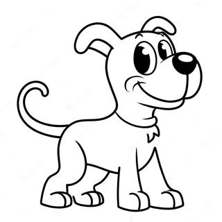 Scary Cartoon Dog Coloring Page 36013-28478