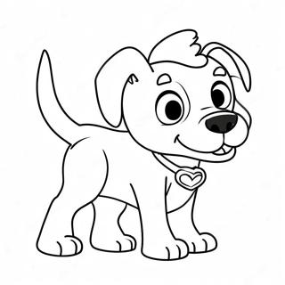 Scary Cartoon Dog Coloring Page 36013-28480