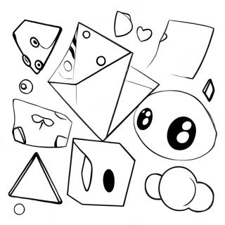 3d Shapes Coloring Page 36043-28507