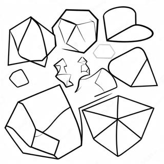 3d Shapes Coloring Page 36043-28508